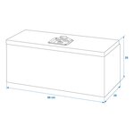 Caja de herramientas de aluminio para el lateral del remolque 600 x 250 x 250 mm