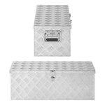 Caja de herramientas de aluminio para remolque 760 x 320 x H270 mm
