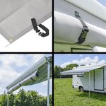 Protector solar frontal para toldos de techo y pared 430 x 200 cm