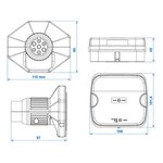 Kit de iluminacion para remolque LED con imanes inalambrico (Bluetooth) 7 polos