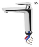 Grifo mezclador Vector S Cocina diámetro 33 mm cromo x5