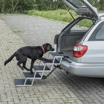 Escalera para perros de aluminio plegable