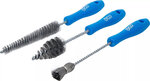 Juego de cepillos para limpieza de inyectores diesel 3 piezas