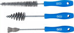 Juego de cepillos para limpieza de inyectores diesel 3 piezas