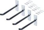 Juego de ganchos de pared para llantas 250 mm 4 piezas