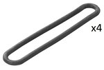 Goma de tension 200mm x4 piezas