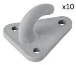 Gancho de cuerda de plastico 45x39mm x10 piezas