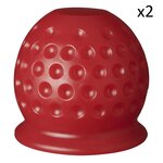 Tapa de enganche de remolque Pelota de golf roja x2 stuks