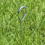 Estaca de tienda de aluminio de 19 cm con ojot x10 stuks