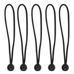 Tensor elastico para tienda de campana de 25 cm con bola de plastico - juego de 5 piezas
