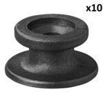 Soporte de cable redondo de plastico x10 piezas