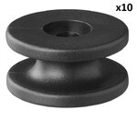 Garfio para cuerda redondo de diametro 30 x 15 mm x10 piezas