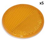 Reflector naranja autoadhesivo de 60 mm x5 piezas