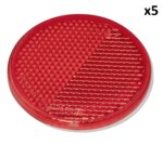 Reflector rojo autoadhesivo de 60 mm x5 piezas