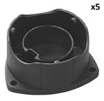 Soporte de plastico para clavija de 13 polos x5 piezas
