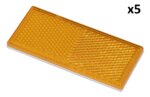 Reflector naranja autoadhesivo 82x36mm x5 piezas