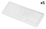 Reflector blanco 82x36mm autoadhesivo x5 piezas