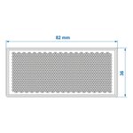Reflector blanco 82x36mm autoadhesivo x5 piezas