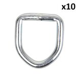 Anillo en D 6mm x10 piezas