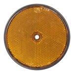 Reflector naranja de 80 mm con montaje por tornillo x10 piezas
