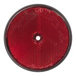 Reflector rojo de 80 mm con montaje por tornillo x10 piezas
