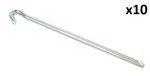 Clavija de roca de metal triangular de 23 cm x10 piezas