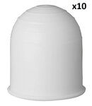 Funda en blanco para bola de remolque x10 piezas