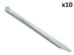Estaca para tienda de campana 30 cm metal semicircular x10 unidades