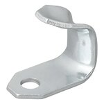 Gancho atornillable de metal 37 x 25 x 3 mm x5 unidades