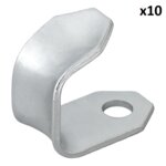 Gancho atornillable de metal 37 x 25 x 3 mm x5 unidades