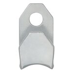Gancho atornillable de metal 37 x 25 x 3 mm x5 unidades