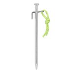 Piqueta de roca 20 cm acero galvanizado con gancho en L Heavy Duty x10 unidades
