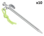 Piqueta de roca 20 cm acero galvanizado con gancho en L Heavy Duty x10 unidades