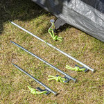 Piqueta de roca 20 cm acero galvanizado con gancho en forma de P Heavy Duty x10 unidades