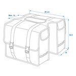 Alforja doble para bicicleta 40L impermeable