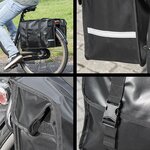 Alforja doble para bicicleta 40L impermeable