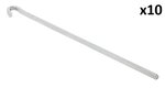 Clavija de roca cuadrada de metal de 30 cm x10 piezas