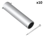 Eje para rueda jockey 60 mm x10 piezas