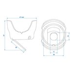 Soporte para enchufe x10 unidades