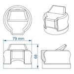 Funda para base de enchufe x10 unidades