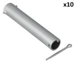 Eje para rueda de soporte 48 mm x10 unidades