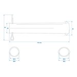 Eje para rueda de soporte 48 mm x10 unidades