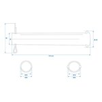 Eje para rueda de apoyo 48 mm x10 unidades