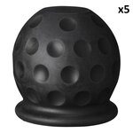 Tapa de barra de remolque Pelota de golf negra x5 piezas