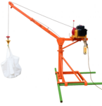 Grua de construccion 500kg 25m electrica 230V Rotacion de 360°
