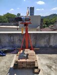 Grua de construccion 500kg 25m electrica 230V Rotacion de 360°