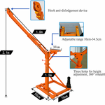 Grua de construccion 500kg 25m electrica 230V Rotacion de 360°