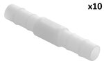 Racor recto para manguera 8 mm x10 unidades