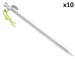 Piqueta de tierra 30 cm de acero galvanizado con gancho en L Heavy Duty x10 unidades