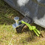 Piqueta para roca de 40 cm de acero galvanizado con gancho en P Heavy Duty x10 unidades